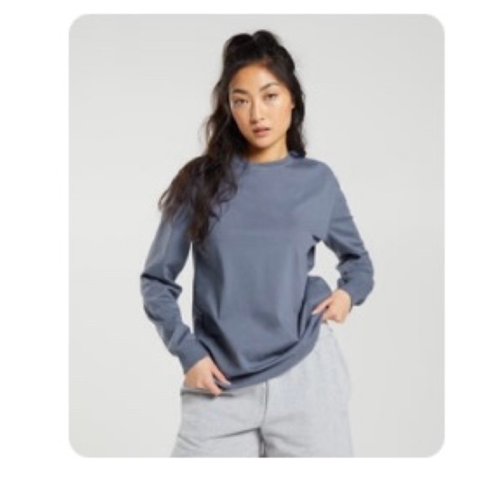 Gymshark Cotton Oversized Long Sleeve Top